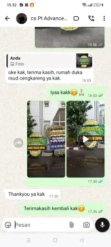 Testimonial Papan Bunga Pernikahan kadupayung