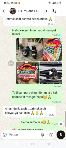 Testimonial Papan Bunga kadupayung